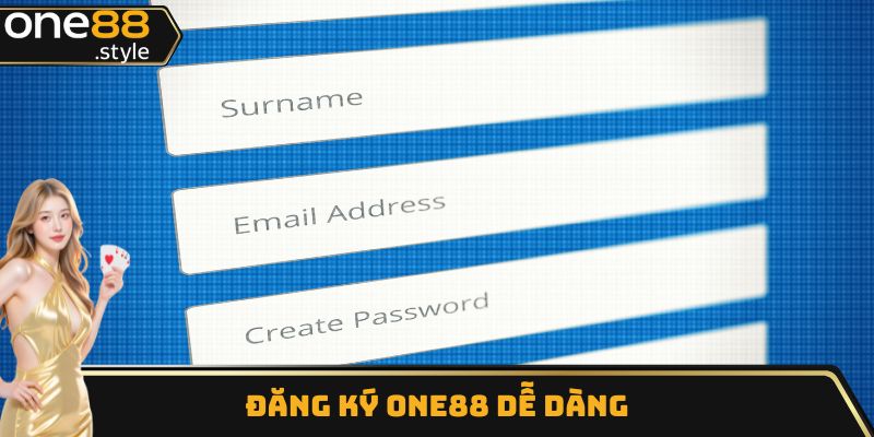 Đăng ký One88 dễ dàng