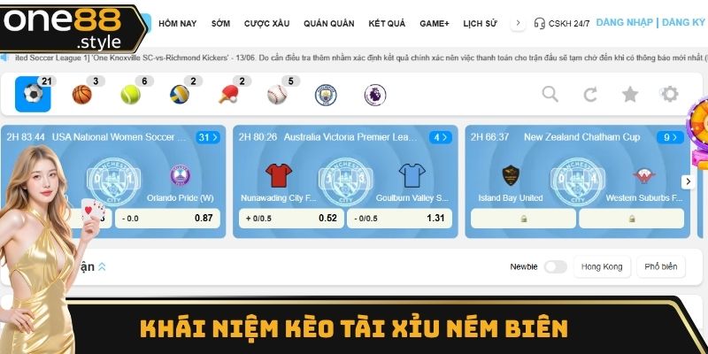 Khái niệm kèo tài xỉu ném biên