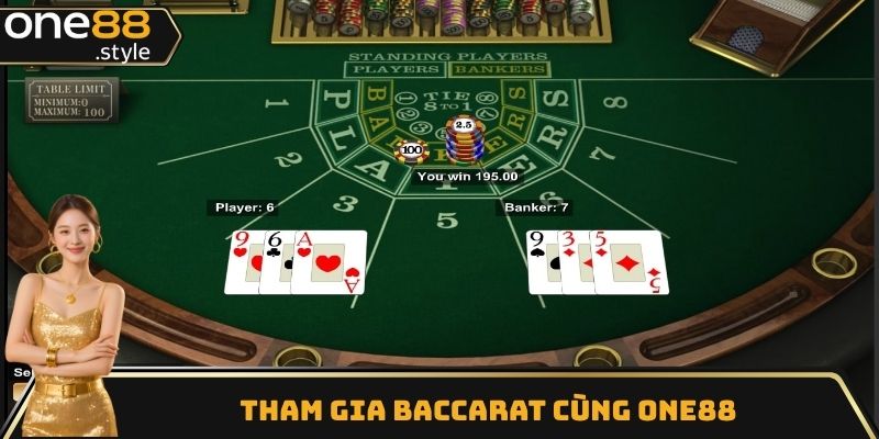 Tham gia giải trí cùng game bài Baccarat tại One88