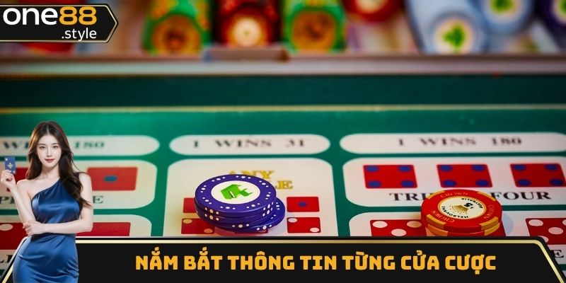 Nắm bắt từng cửa cược theo cách chơi tài xỉu tại One88